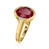 Ross-Simons 5.00 Carat Ruby Ring With Diamond Accents in 14kt Yellow Gold - 3 of 4