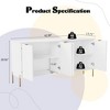 CLIHOME 30.12 in. H 4-Door Utility Storage Cabinet with Adjustable Shelves - 4 of 4