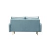 Velvet Loveseat Modern Sofa Tufted Couch with Metal Legs for Living Room, Bedroom, Office, Playroom - 3 of 4