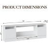 Modern TV Stand for TV Up to 75" TV, 70 ''Television Console Table Cabinets with Storage, Fits Into 36'' Electric Fireplace(Not Included Fireplace) - 2 of 4