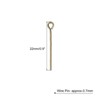 Unique Bargains DIY Craft Necklaces Bracelets Earrings Jewelry Making Iron 21 Gauge Eye Pins 200 Pcs - 2 of 4