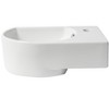 ALFI ABC119 White 16Inch Small Wall Mounted Ceramic Sink with Faucet Hole - 4 of 4