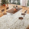 NicBex 5-Piece Industrial Style Dining Set Dining Table & Chairs for Kitchen,Dining Room,Restaurant,Bar Dinette Set with Metal Frame - 2 of 4