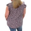 Women's Floral Frill Collar Top - KORI - 2 of 3