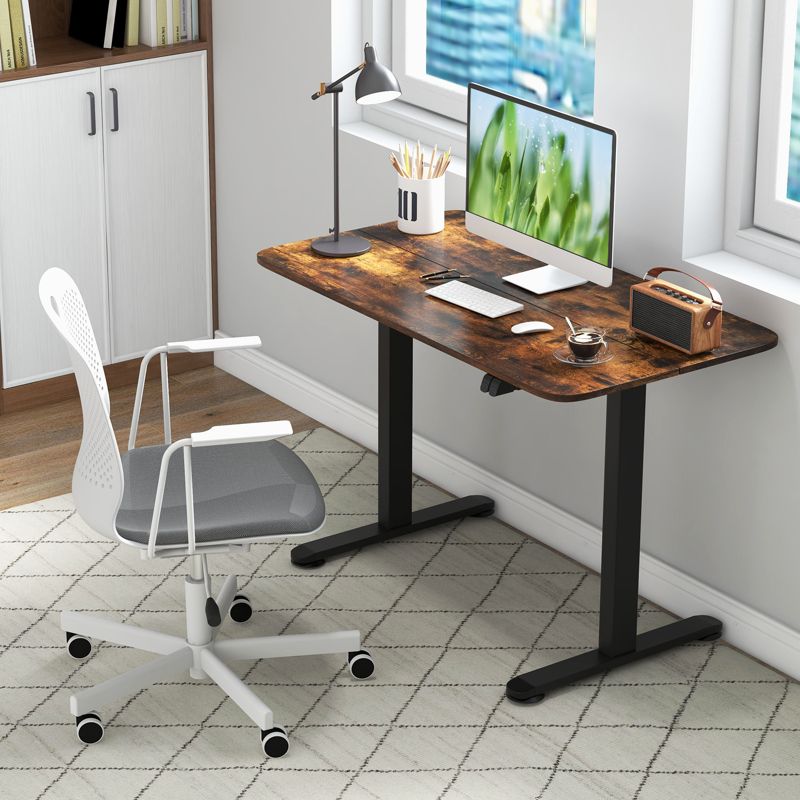 Costway Electric Standing Desk Height Adjustable Sit to Stand Computer Workstation Home Office, 2 of 10