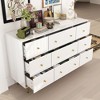 Famapy Sleek Dresser with 9 Drawers and Metal Handles - 2 of 4