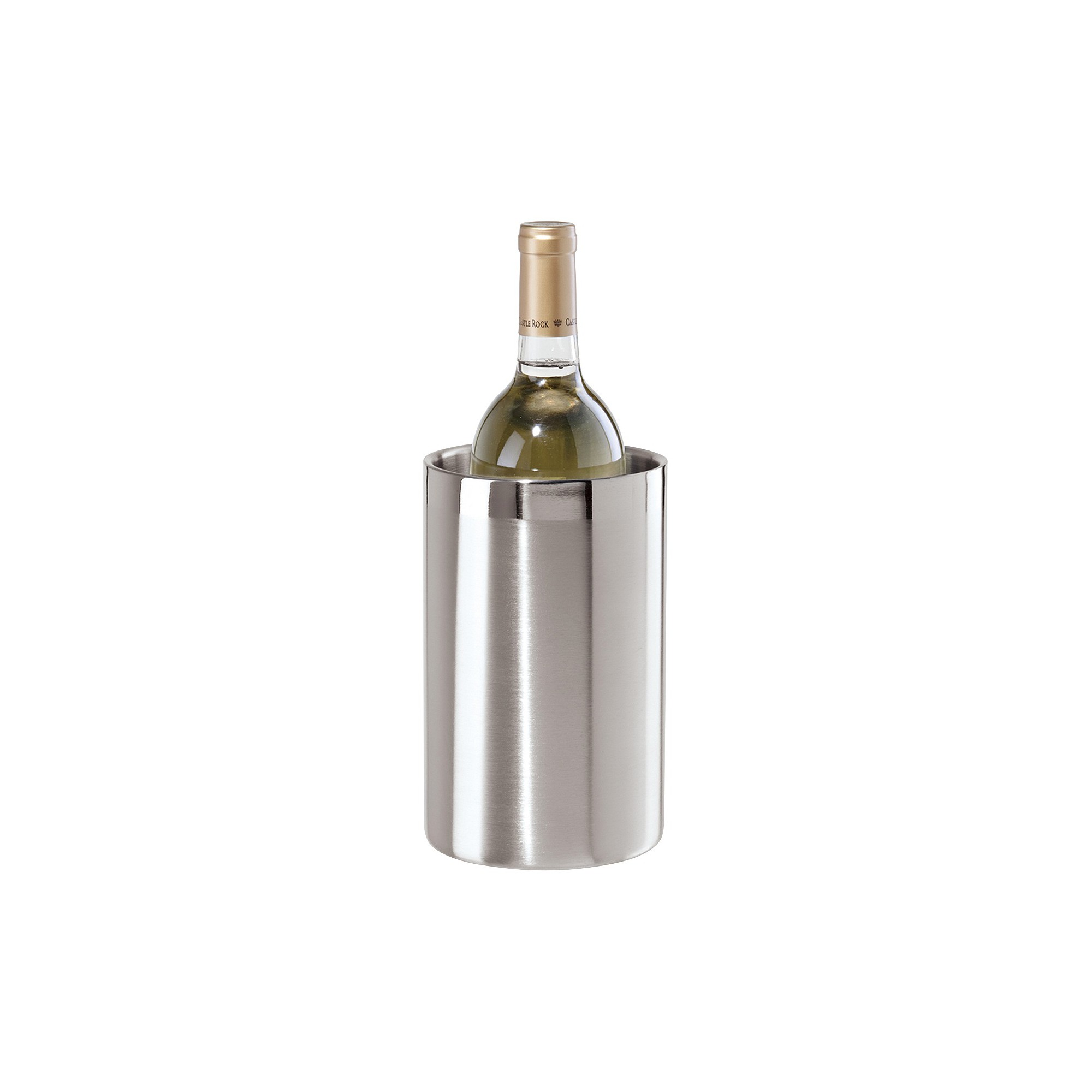 Double Wall Stainless Steel Wine Cooler, Silver