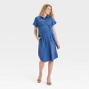 Short Sleeve Midi Maternity Shirtdress - Isabel Maternity by Ingrid & Isabel™ - 3 of 3