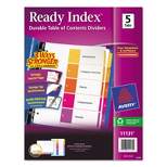 Avery Ready Index Customizable Table of Contents Multicolor Dividers 5-Tab Letter 11131