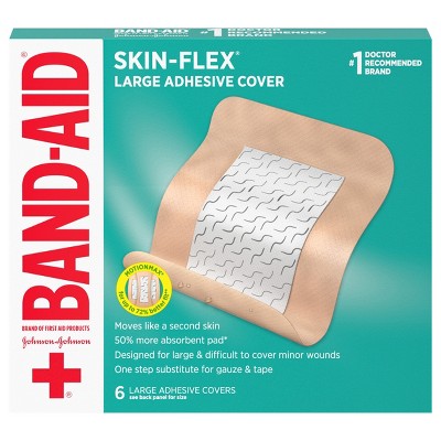 Band-Aid Brand Skin-Flex Adhesive Bandages, Large, 6 Count
