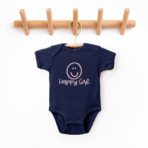 The Juniper Shop Happy Girl Smiley Face Baby Bodysuit - 1 of 2