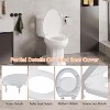 Round Toilet Seat With Toddler Seat, Quick-Release Structure Toilet Seat, Quick-Attach Hardware & Full Flat With Grip-Tight Bumpers - 3 of 4
