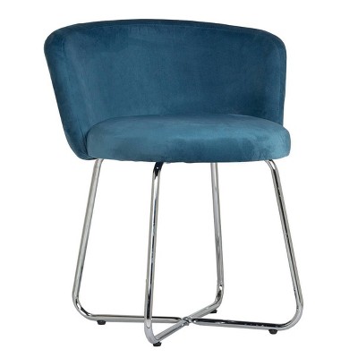 Marisol Metal Vanity Stool Blue - Hillsdale Furniture