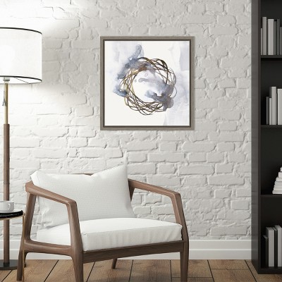Eva Watts Abstract Concentric Lines Canvas Wall Art, 22.56 x 22.56 in