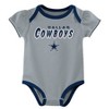 Nfl Dallas Cowboys Baby Girls' 3pk Onesies : Target