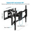 Artloge Swivel TV Wall Mount Bracket Corner Shelves with Full Motion Double Articulating Arm Fixed 30-85 Inch Monitor or TV VESA 100x100-700x400mm - 3 of 4