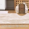 Washable  Rugs, Non Slip Floor Carpet Low Pile Accent Rug Ultra Soft Faux Wool Modern  Rugs for Living Room Bedroom Kitchen, Taupe - 4 of 4