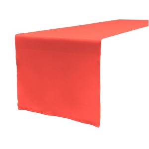 Slickblue 14"x108" Linen-Look Table Runner – Polyester Poplin, Wrinkle-Resistant, Serged Edge Finish, 41 Color Options - 1 of 3