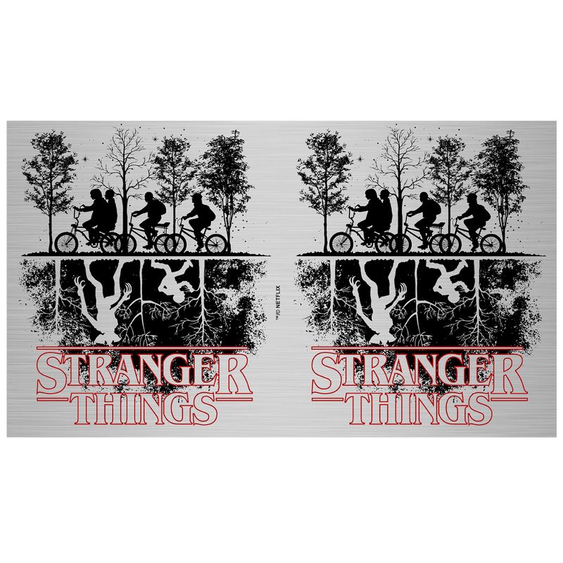 Stranger Things Upside Down Silhouettes Stainless Steel Water Bottle, 2 of 3