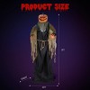 Syemin Decorative Holiday Scene Props 7ft Pumpkin Halloween Standing Decoration Halloween Decorations Outdoor Inflatable Decor, Black, 48"*12"*84" - 3 of 4