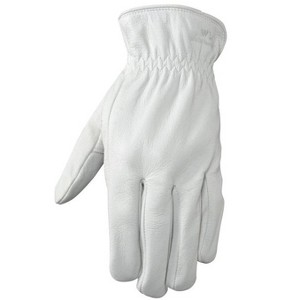 Wells Lamont Goatskin Leather Driver Pearl Gray Gloves - 1 of 1
