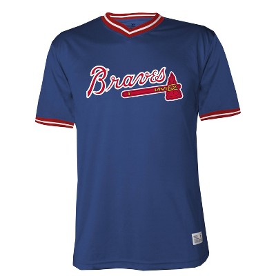 Atlanta Braves MLB Majestic Jersey Made in USA Dark Blue Mens Sz