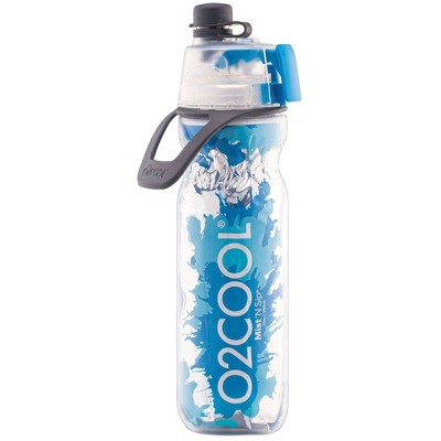 O2cool Mist N Sip 20oz Locking Lid Water Bottle Blue Splash Target