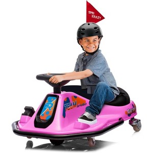 24V Electric Drifting Go Kart for Kids, Ride-On Drift Car with 360° Spin, Dual Speed Modes, Music & LED Lights, Safe Drift Kart Toy for Ages 3-8 - 1 of 4