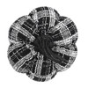 NAYSAYE Party Decoration and Accessories Fabric Plaid Pumpkin for Holiday Halloween Tabletop and Home Decor, Black and White, 7"*7"*7" - 3 of 4