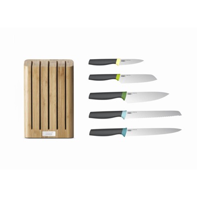 Joseph Joseph Joseph Joseph Elevate Bamboo 5-Piece Knife Block Set