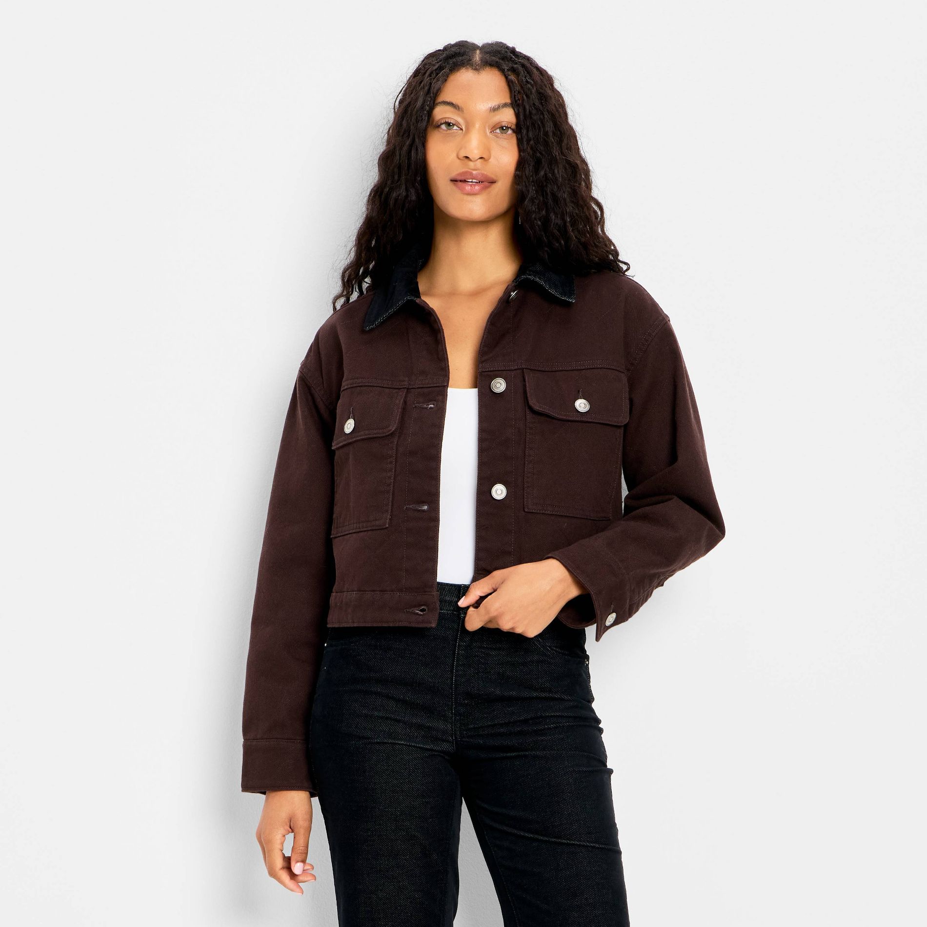 Women's Quilted Barn Jacket - Future Collective Brown