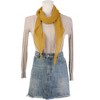 Elerevyo Women's Solid Rhombus Wrinkle Neck Beach Gauze Scarf - 2 of 4