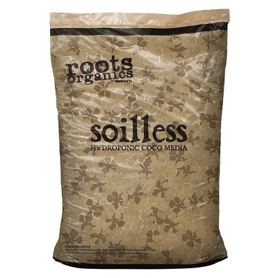 Roots Organics ROS Soilless Hydroponic Gardening Coco Fiber Media Mix Premium Growing Mix for Plants, 1.5 cu ft