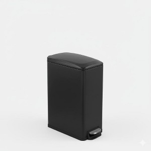Innovaze 45L / 11.9 Gal Slim Trash Can with Soft-Close Lid & Step Pedal, Family-Friendly Waste Bin for Kitchen, Bathroom, or Office - 1 of 4
