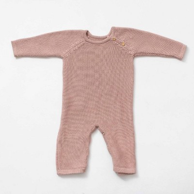 Girl Kids' Knit Long-Sleeve Romper - Zestt Organics