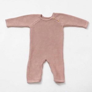 Girl Kids' Knit Long-Sleeve Romper - Zestt Organics - 1 of 2