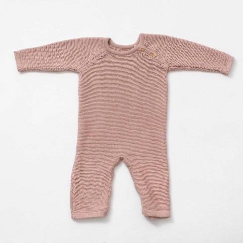 Girl Kids' Knit Long-Sleeve Romper - Zestt Organics - image 1 of 2