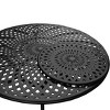 7pc Outdoor Dining Set: UV-Resistant Aluminum Table & Checker Chairs - Oakland Living - 3 of 4