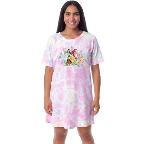 Disney Womens' Princesses Characters Nightgown Sleep Pajama Shirt