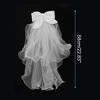 Unique Bargains Hair Clip Wedding Veil White 1 Pc - 2 of 4