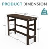 Hyleory 60" Long Counter Height Outdoor Dining Table, Patio Rectangle HDPE Bar Table for Bar Stools - 4 of 4