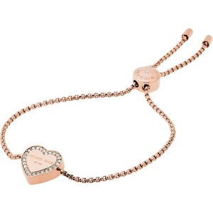 Rose Gold Tone Bracelet for Women, Logo Accent Fashion Jewelry with Luxe Finish - 1 of 4