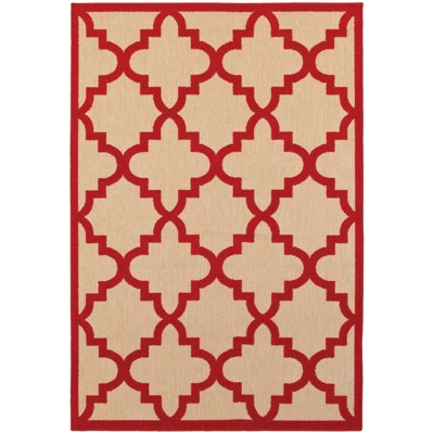 Oriental Weavers Cayman 660R9 Sand/ Red Indoor/Outdoor Area Rug - 9'10" x 12'10"