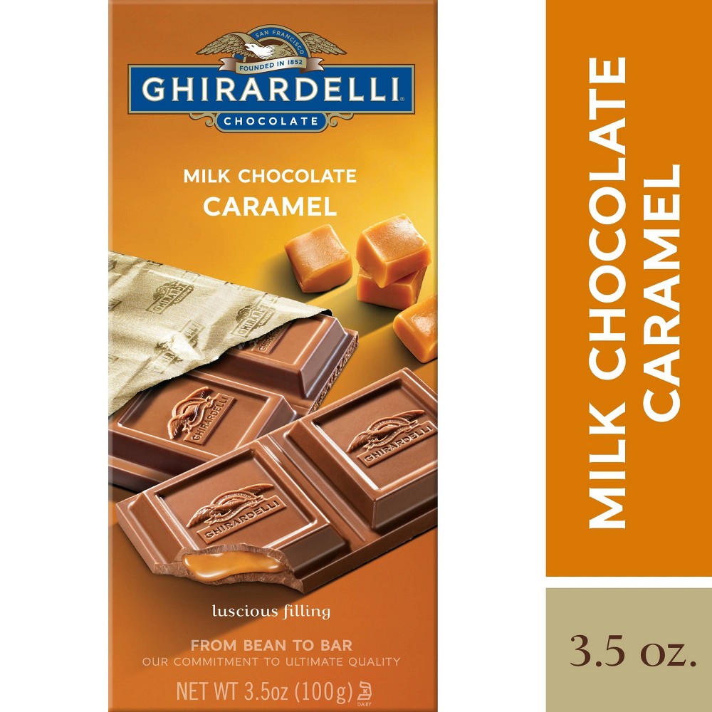 UPC 747599607646 product image for Ghirardelli Milk Chocolate & Caramel Bar - 3.5oz | upcitemdb.com