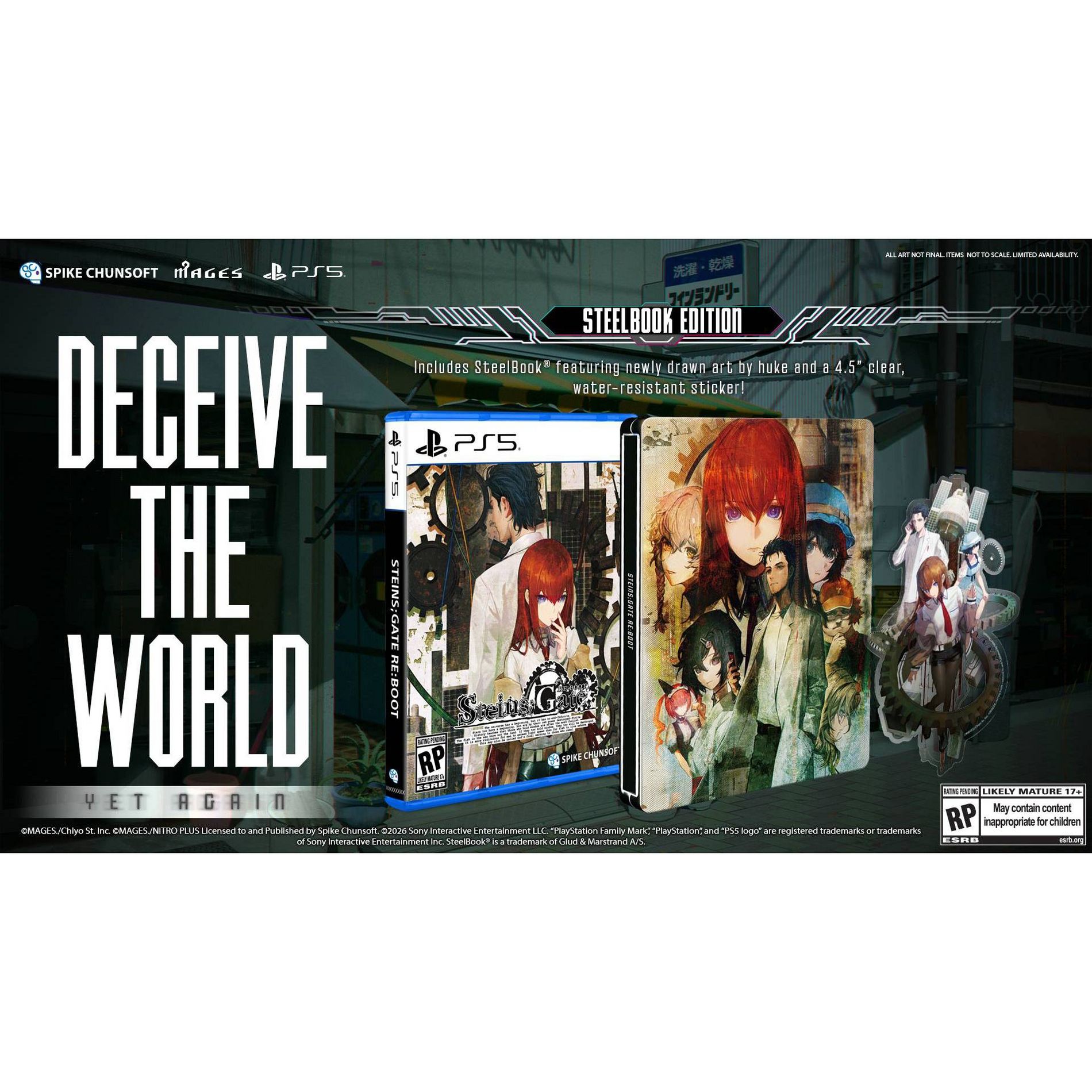 STEINS;GATE RE:BOOT: SteelBook Edition - PlayStation 5