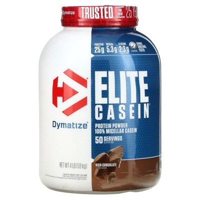 Dymatize Elite Casein, Rich Chocolate, 4 lb (1.8 kg)