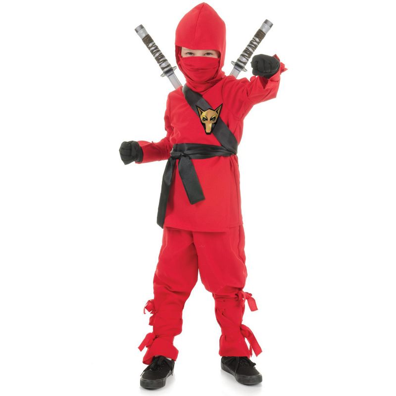 Underwraps Costumes Secret Ninja Child Costume (Red), 1 of 2