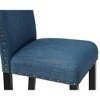 New Classic Furniture, Crispin Marine Blue Solid Wood Dining Chair (Set of 6) - 4 of 4