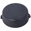 Pre-Seasoned Cast Iron Dutch Oven With Skillet Lid, Outdoor Camping Deep Pot for Camping Cooking BBQ , With Iron Pot Rack, 8 Quart - 4 of 4