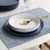 2pk Placemat Blue Heathered Vinyl - Threshold™ - 2 of 4